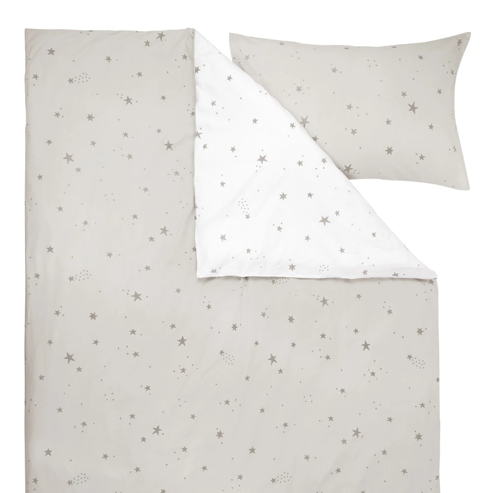 Grey Scattered Stars Bedding Set, Single 8 Grey Scattered Stars Bedding Set, Single - Image 6