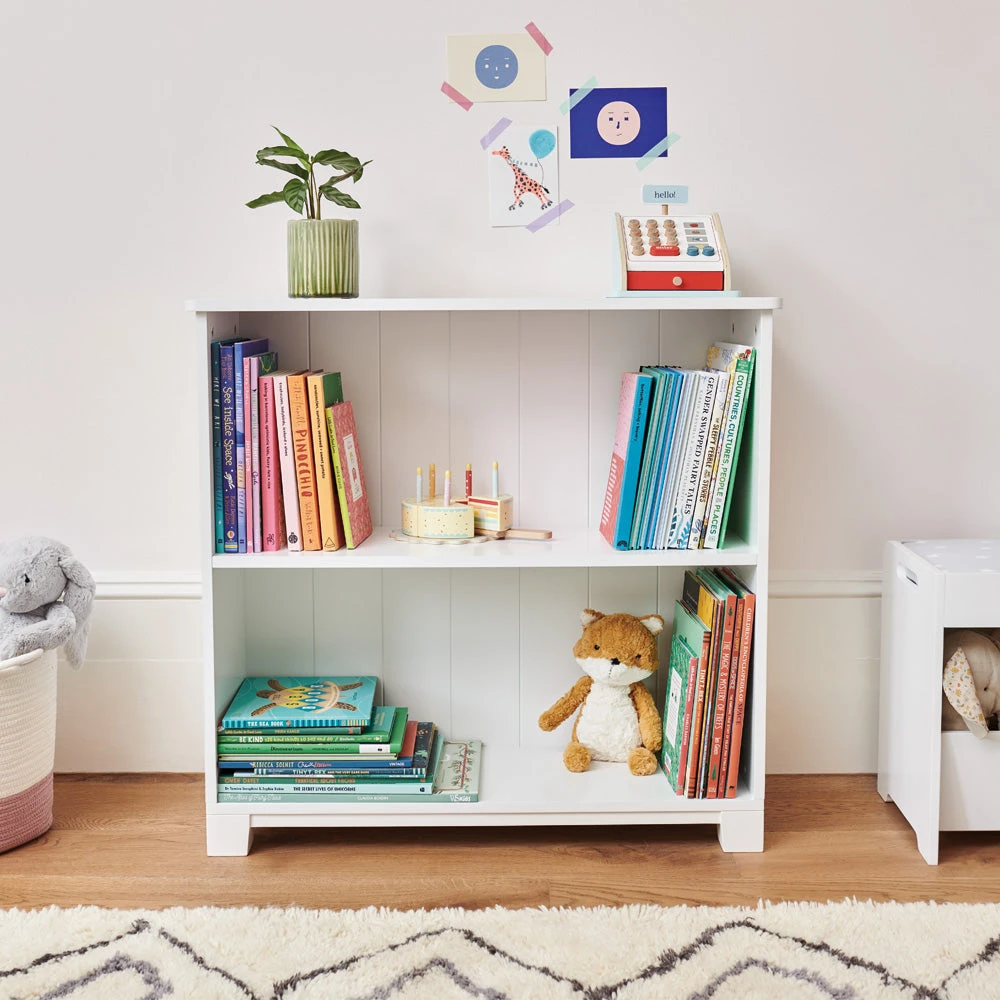 Crompton Low Bookcase In White 3 Crompton Low Bookcase In White