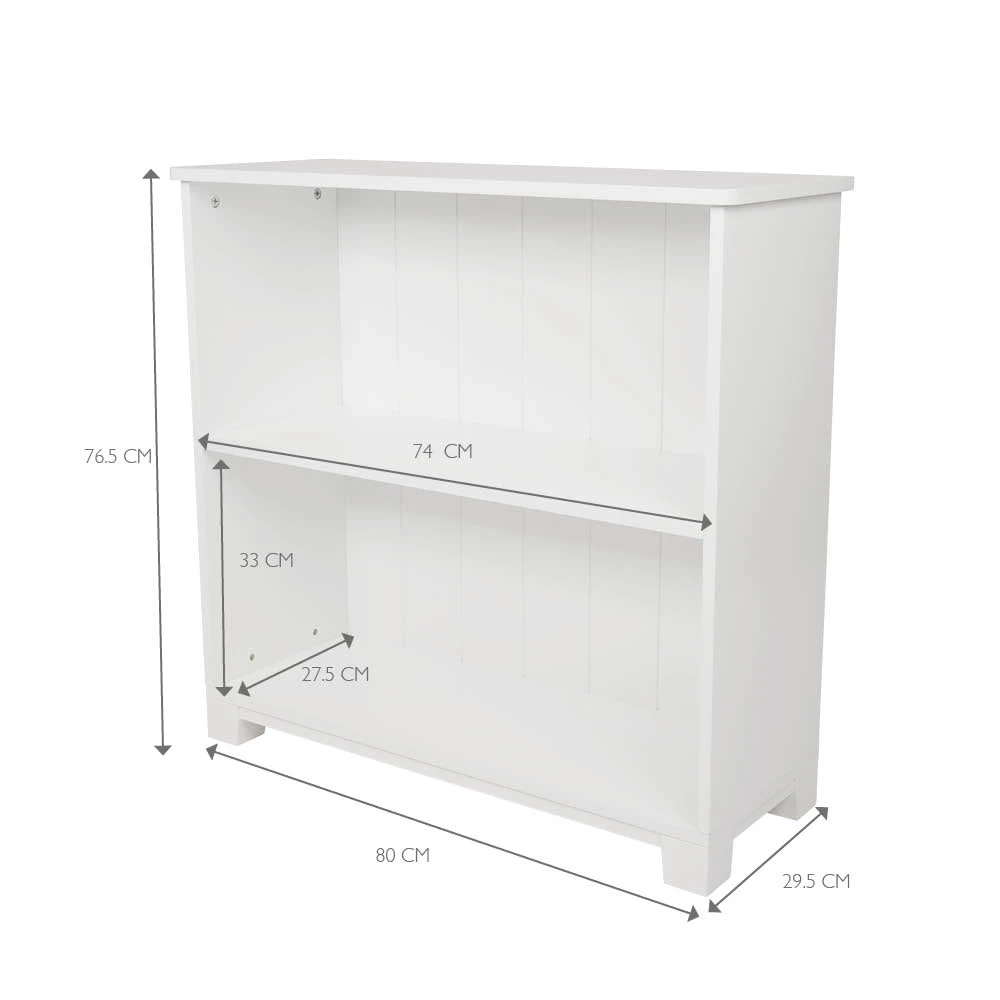 Crompton Low Bookcase In White 7 Crompton Low Bookcase In White - Image 5
