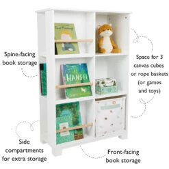 Wonderland Bookcase & Storage, White -Great Little Trading Co l5291 3