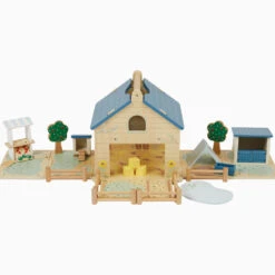 Play & Store Wooden Toy Farm Set