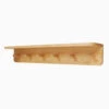 Wooden Peg Rail With Shelf, Natural 1 Wooden Peg Rail With Shelf, Natural -Great Little Trading Co l5343 1