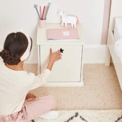 Star Bright Bedside Table, Oatmeal -Great Little Trading Co l5350 6