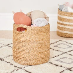 Jute Storage Basket, Natural -Great Little Trading Co l5375 4