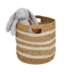 Jute Storage Basket, Ivory & Natural -Great Little Trading Co l5376 20