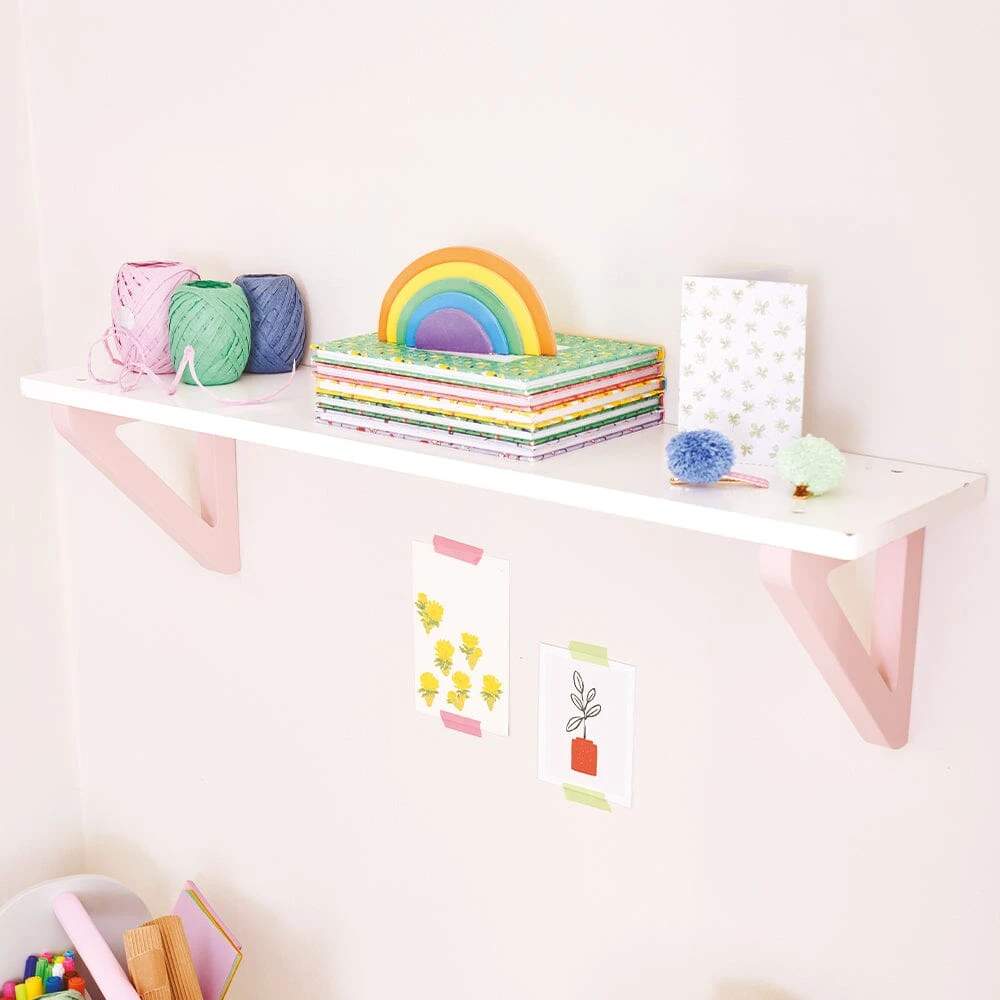 This Way That Way Floating Shelf, Blossom Pink 4 This Way That Way Floating Shelf, Blossom Pink - Image 2