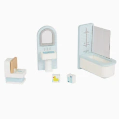 Wooden Dollâs House Furniture, Bathroom