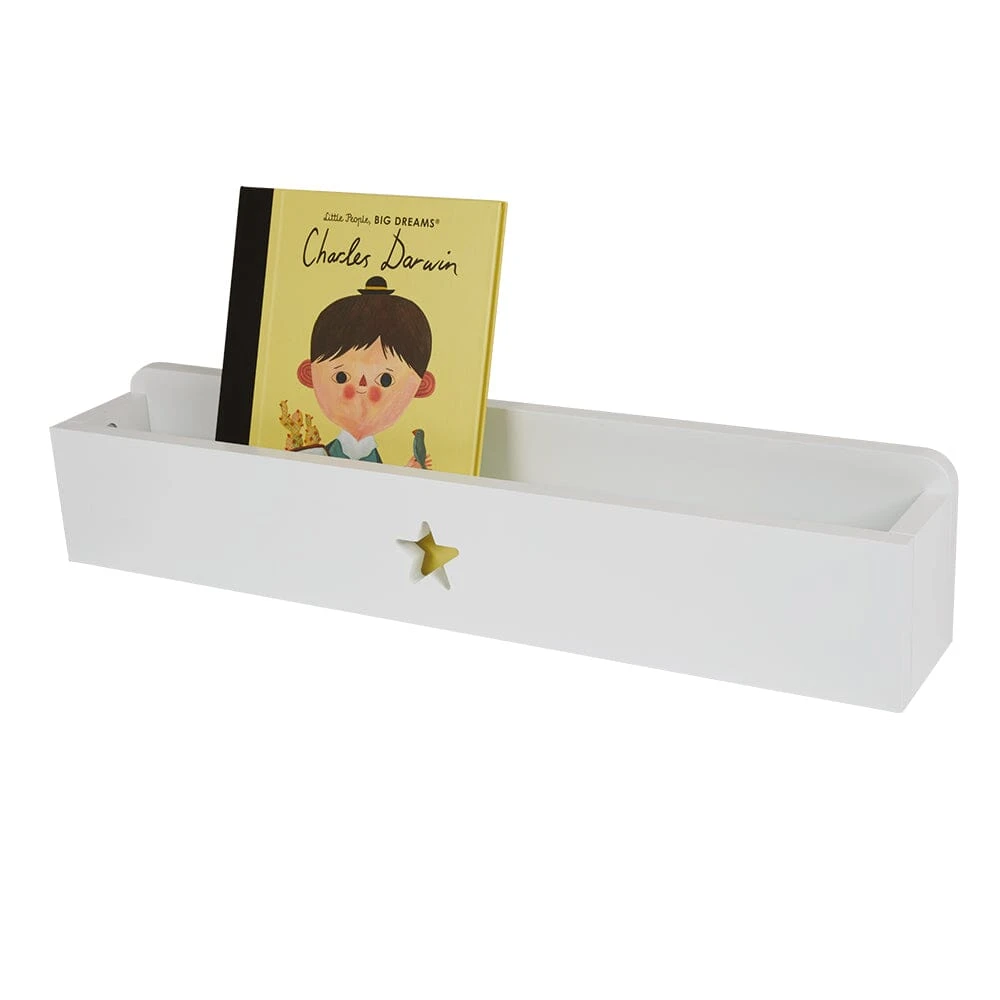 Small Star Book Ledge, White 4 Small Star Book Ledge, White - Image 2