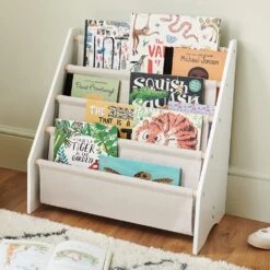 Sling Fabric Bookcase, Natural -Great Little Trading Co l5423 3