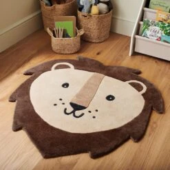 Children's Animal Rug, Lion -Great Little Trading Co l5445 4