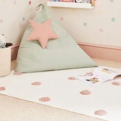 Pink Spot Rug, 180 X 120 (cm) -Great Little Trading Co l5449 7