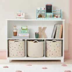 Woven Storage Basket, Pastel Spot 15 Woven Storage Basket, Pastel Spot -Great Little Trading Co l5453 4
