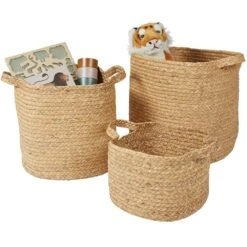Water Hyacinth Baskets (Set Of 3)