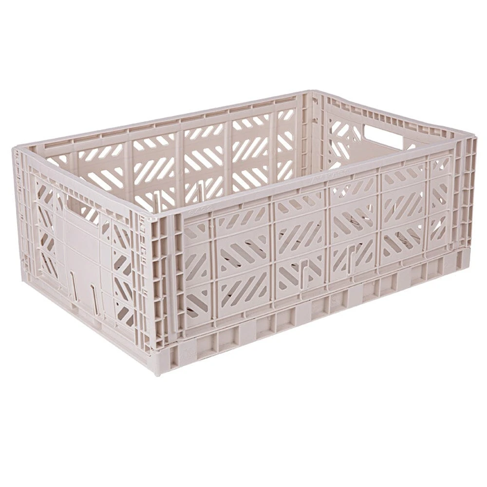 Aykasa Maxi Folding Crate, Coconut Milk 4 Aykasa Maxi Folding Crate, Coconut Milk - Image 2
