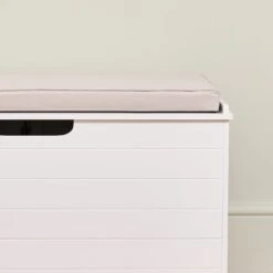 Washable Toy Box Cushion, Natural